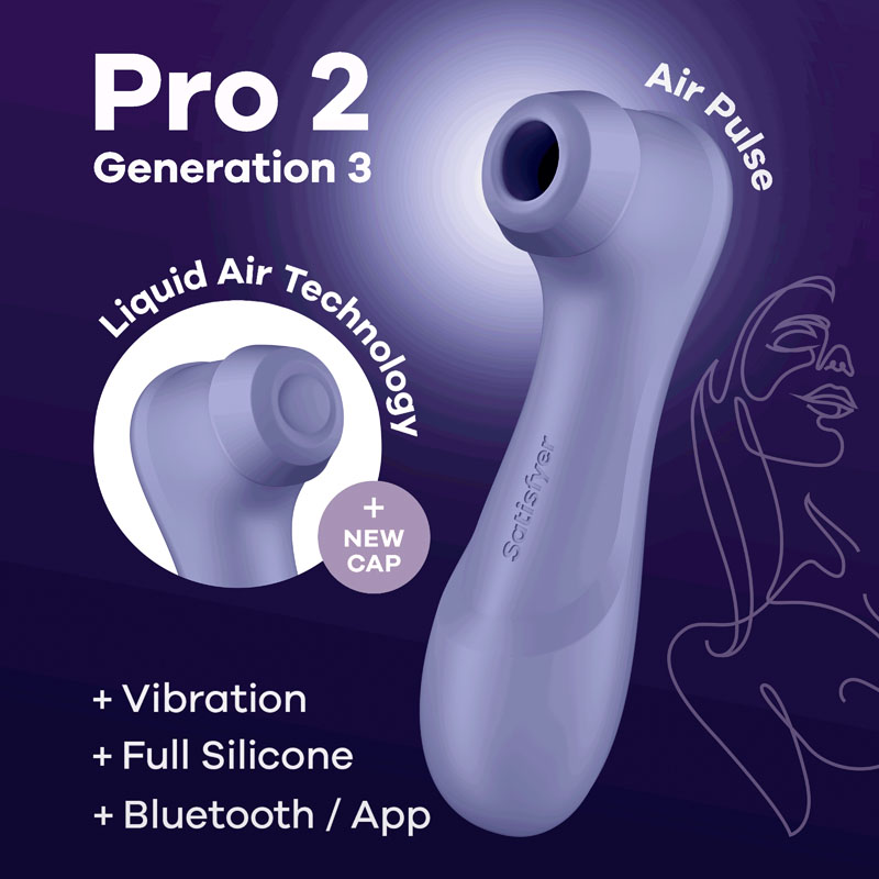 Lilac Touch-Free USB-Rechargeable Clitoral Stimulator