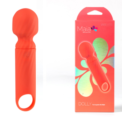 Orange 12.7 cm USB Rechargeable Massage Wand