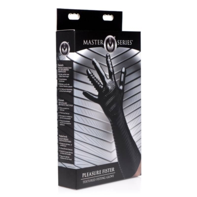 Black Textured Fisting Glove