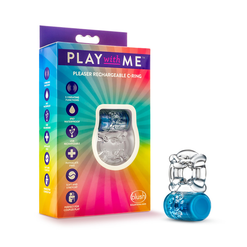 Blue Rechargeable Cock Ring