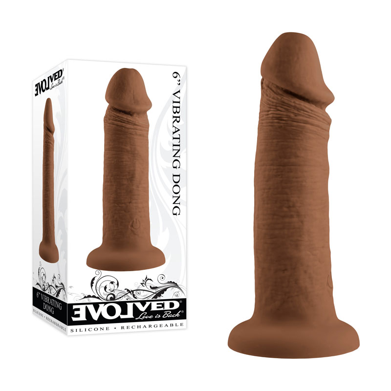 Brown 15.2 cm USB Rechargeable Vibrating Dong