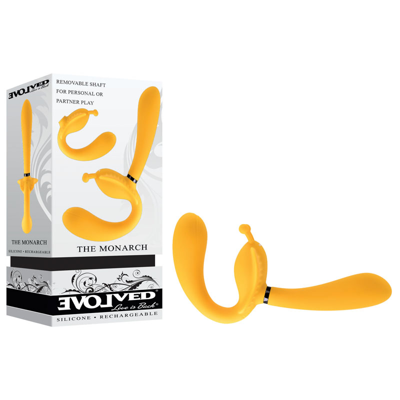 Yellow USB Rechargeable Multi Use Couples Vibrator