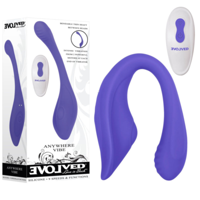 Purple USB Rechargeable Flexible Vibe with Remote