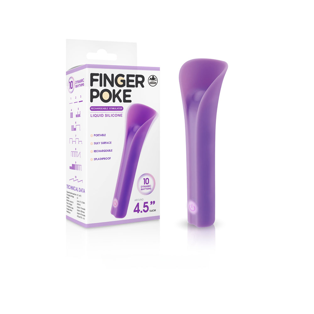 Purple 11.4 cm USB Rechargeable Bullet