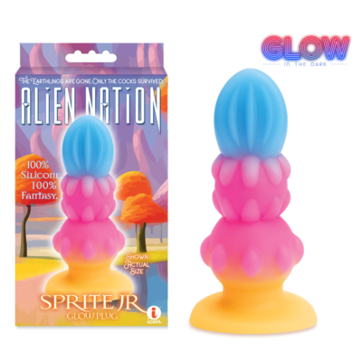 Glow in Dark Coloured 10.8 cm Fantasy Anal Plug