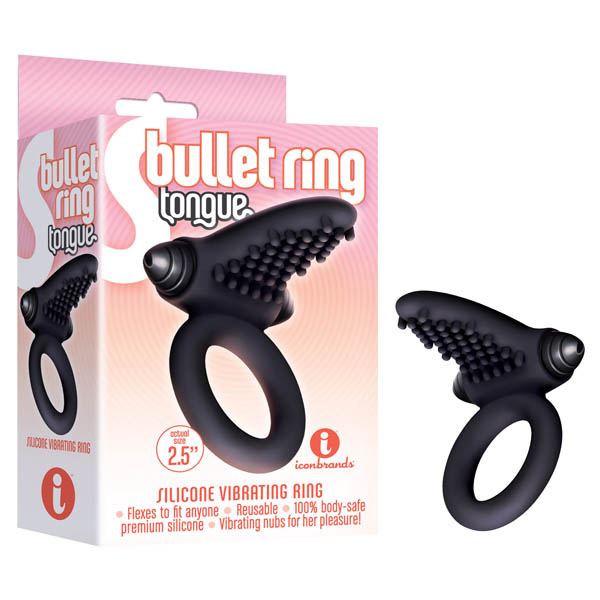 Black Vibrating Cock Ring
