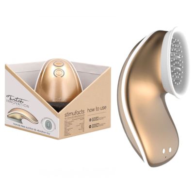 Gold USB Rechargeable Suction Vibrator