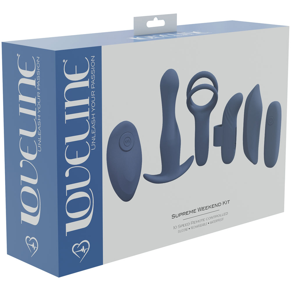 Blue USB Rechargeable 5 Piece Kit