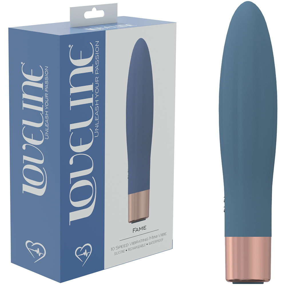 Blue 14.4 cm USB Rechargeable Vibrator