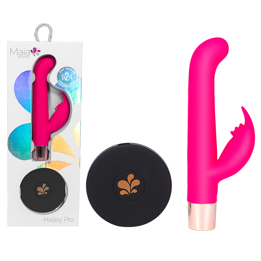 Pink 15.2 cm QI Wireless Rechargeable Rabbit Vibrator