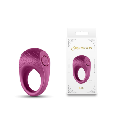 Metallic Burgundy USB Rechargeable Vibrating Cock Ring