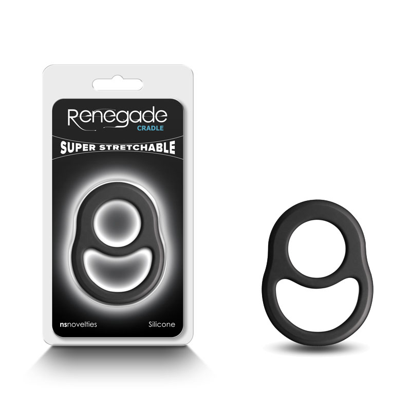Black Cock & Balls Ring