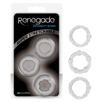 Clear Cock Rings - Set of 3