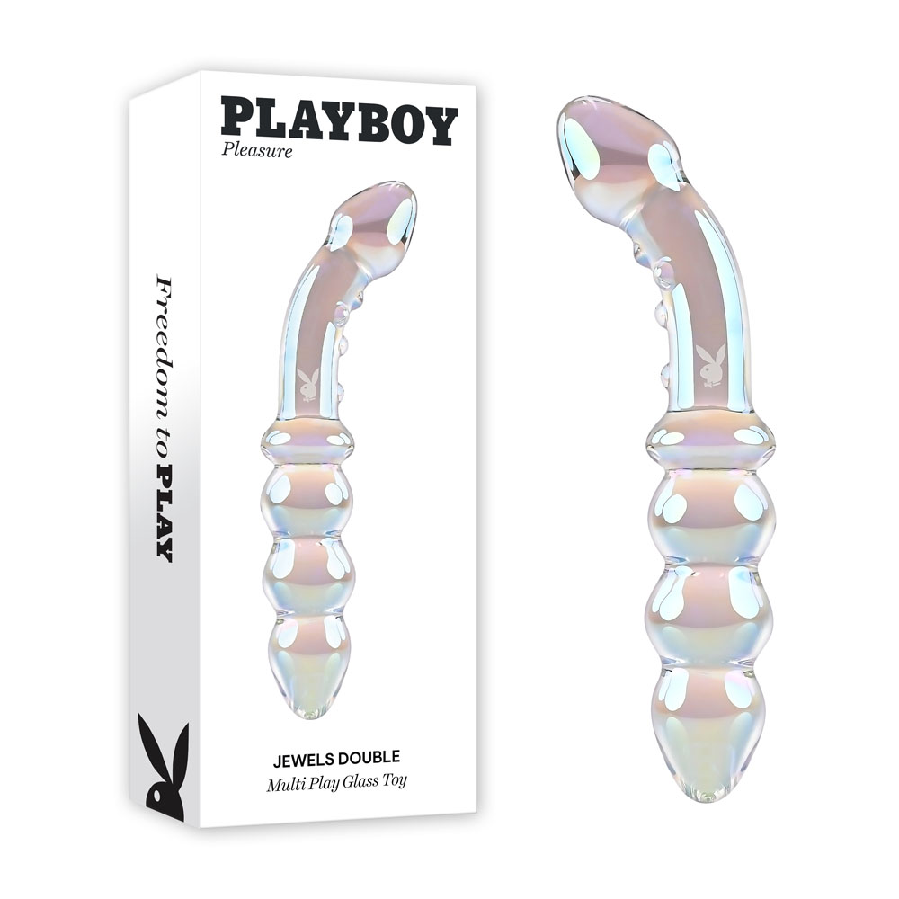 Clear Glass 17.1 cm Double Ended Dildo