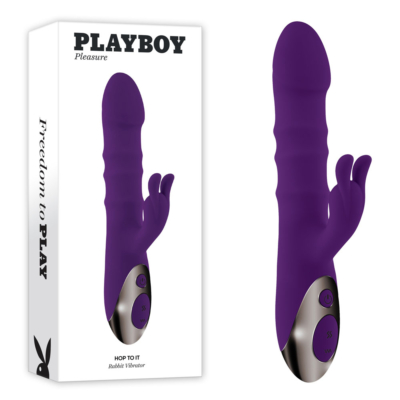 Purple 23.5 cm USB Rechargeable Rabbit Vibrator