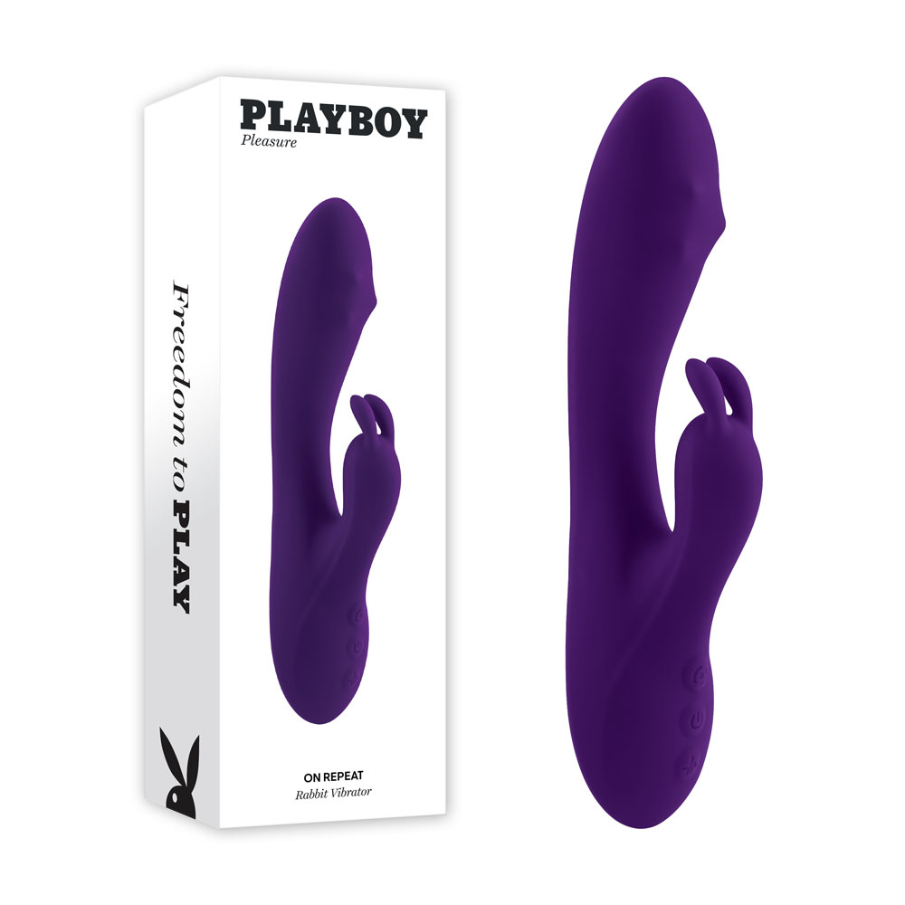 Purple 19.7 cm USB Rechargeable Rabbit Vibrator