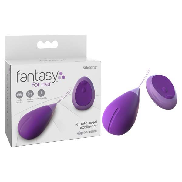 Purple USB Rechargeable Vibrating Kegel Trainer with Wireless Remote