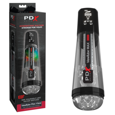 Clear USB Rechargeable Suction Auto Stroker