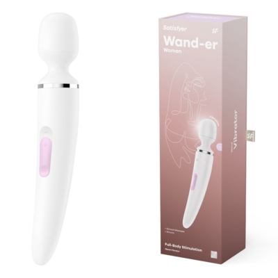 White USB Rechargeable Massager Wand