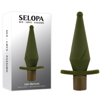 Green 13 cm USB Rechargeable Vibrating Butt Plug