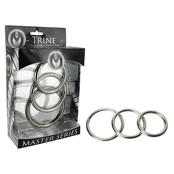 Steel Cock Rings - Set of 3 Sizes