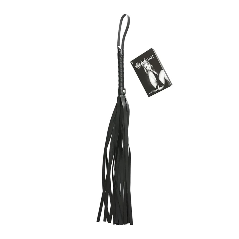 Black 53 cm Flogger Whip