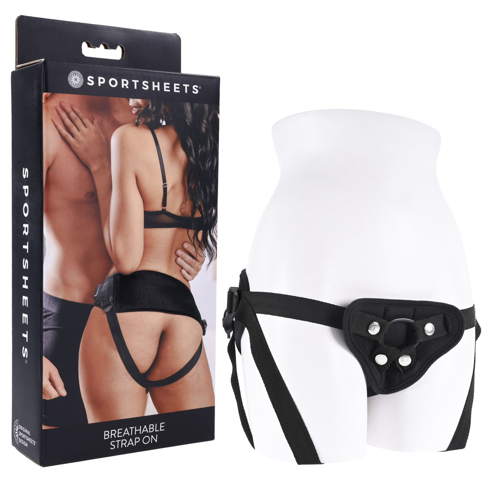 Black Adjustable Strap-On Harness (No Probe Included)