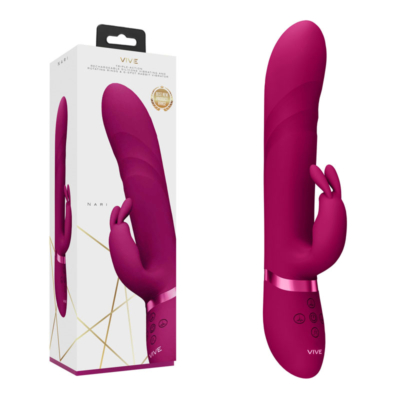 Pink 24.1 cm USB Rechargeable Rabbit Vibrator