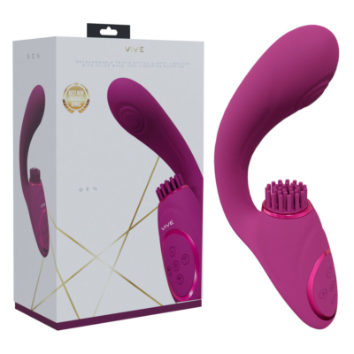 Pink USB Rechargeable Triple Motor Vibrator
