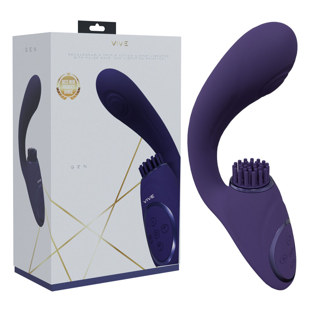 Purple USB Rechargeable Triple Motor Vibrator