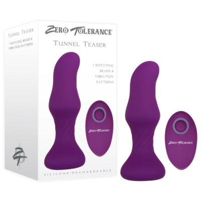 Purple 13.9 cm USB Rechargeable Butt Plug with Wireless Remote