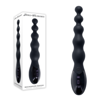 Black 24 cm USB Rechargeable Vibrating Anal Beads