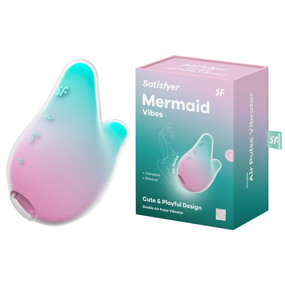 Mint/Pink USB Rechargeable Air Pulse Stimulator