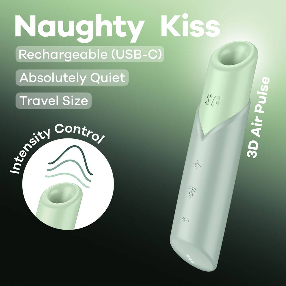 Mint Green USB Rechargeable Air Pulse Stimulator