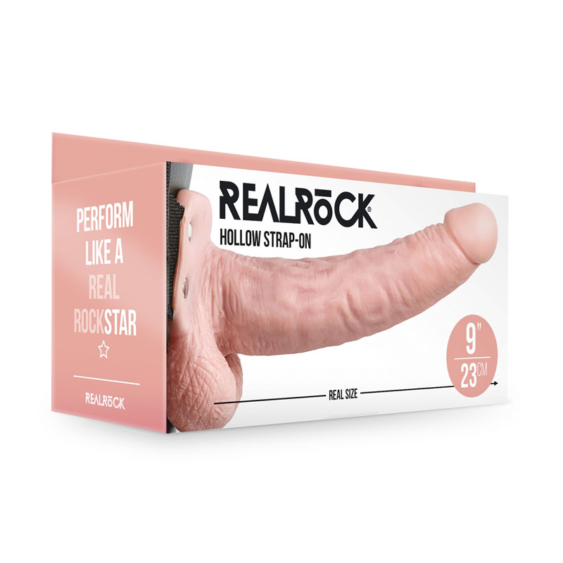 Flesh 23 cm Hollow Strap-On